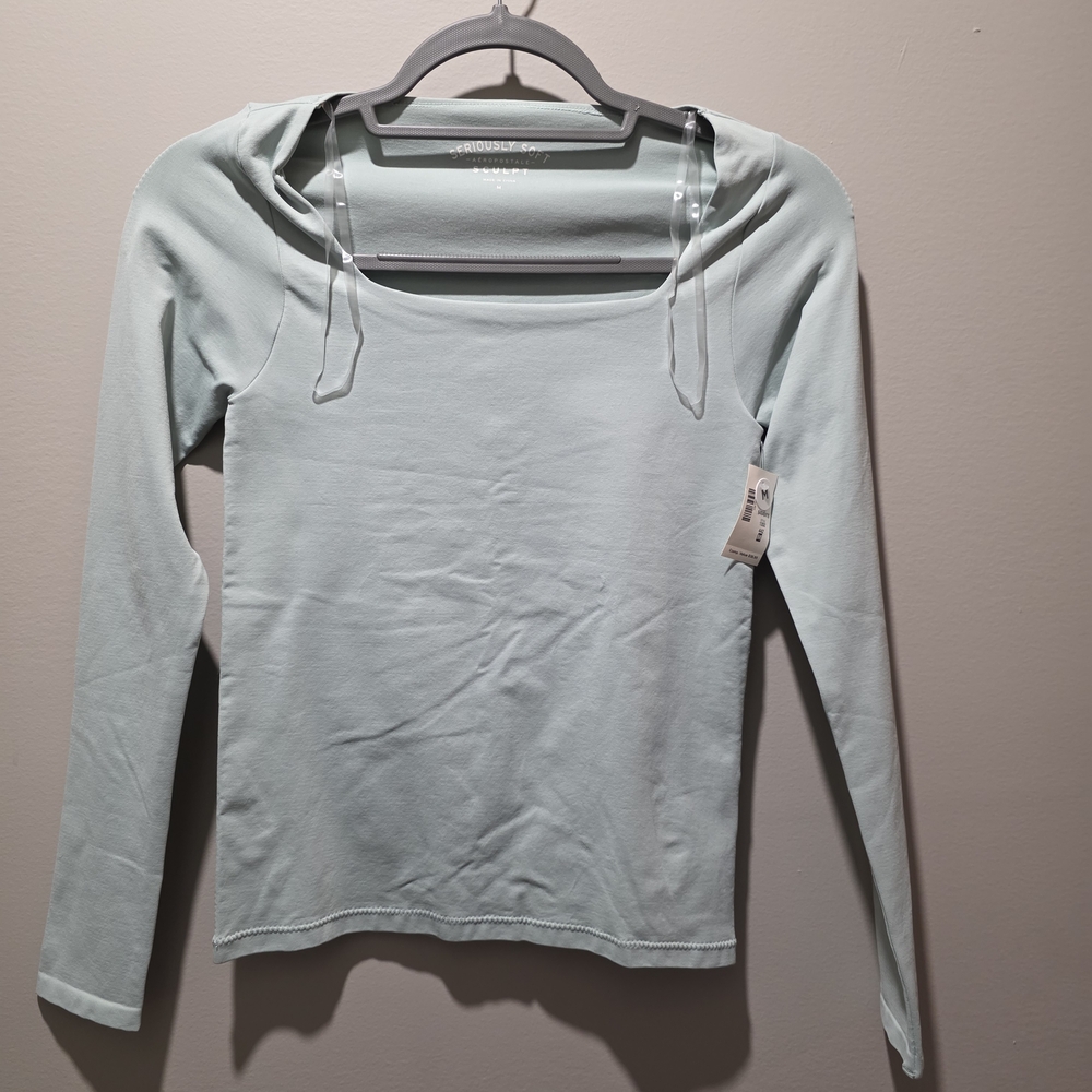 Aeropostale Soft Blue Long Sleeve Tee